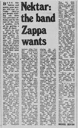 Nektar: the band Zappa wants